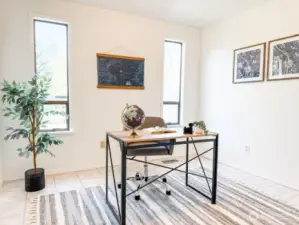 The third bedroom works great as a home office or whatever you need