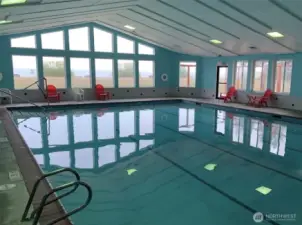 Bay front Community club, indoor pool, sauna, hot tub, sports courts and gym.