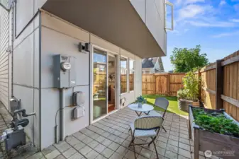 Private, wraparound yard and patio.