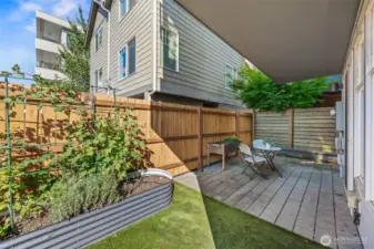 Private, wraparound yard and patio.