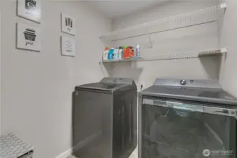Laundry day made easy! Washer and dryer are also included!