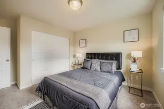 Another view of bed #3 for model of bedroom closets