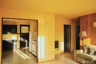 Sunny and open living area.