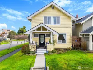 Classic 1920s Craftsman charm on iconic Rockefeller Avenue