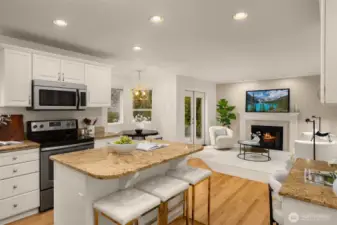 Eat in kitchen - the open floor plan is thoughtfully designed to flow effortlessly throughout the home