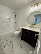 Shared second bathroom