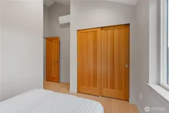 Plenty of closet space in the second bedroom.