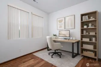 Office Potential with Natural Light overlooking the driveway.