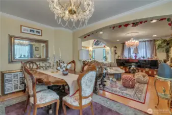 Formal dining room, perfect for entertaining.