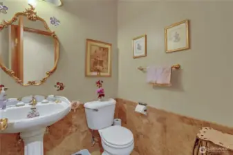 Convenient main level half bath