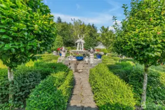 Meticulously landscaped grounds