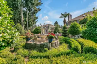 Meticulously landscaped grounds