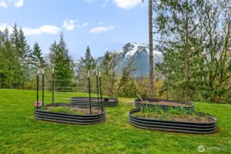 Raised garden beds for all of your veggies and herbs