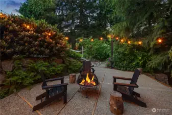 Enjoy PNW evenings by the firepit