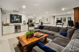 Custom Built-Ins with wine fridge