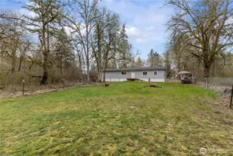 Tons of space for play, animals or garden