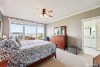 Wake up to the incredible views from the primary bedroom complete with walk-in closet and ensuite.
