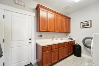 The laundry room on the main floor.