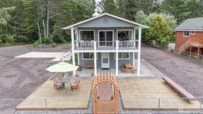 View back of the home