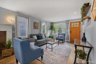 Light Filled Rooms, Wood Doors, Original Floors.