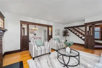Easy access to the dining area or upstairs