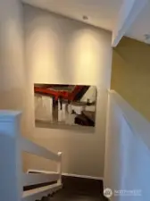 The extended gallery height walls are seeking your favorite art displays.