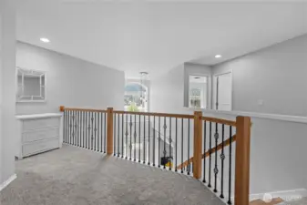 Spacious upstairs entry area