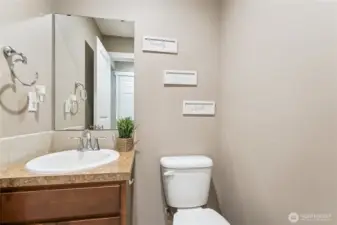 Powder room on main floor