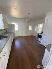 kitchen with eating space
