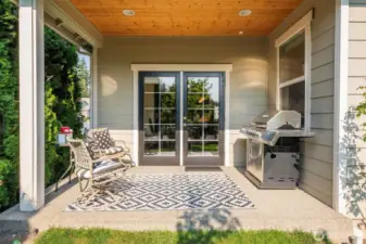 Covered back patio