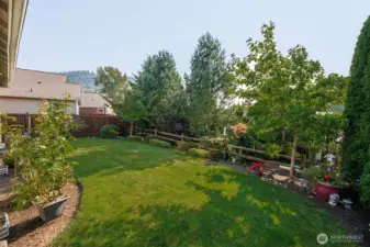 Peaceful & Private surroundings in the back yard