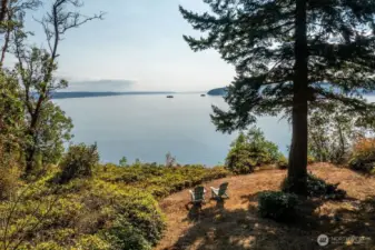 View Mount Rainier, WS Ferries, Saratoga Passage