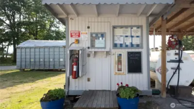 Hat Island Gas Station and Little Library