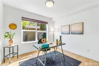 This daylight lower level has it all—whether you need a third bedroom, a quiet office, or just a place to retreat. Durable LVP flooring runs throughout (including on the stairs), leading to a practical full bath, laundry, and direct access to the back patio and garage.