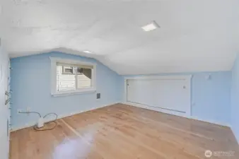 Bedroom 3# is upstairs, the sliding doors on the right have excellent closet space.