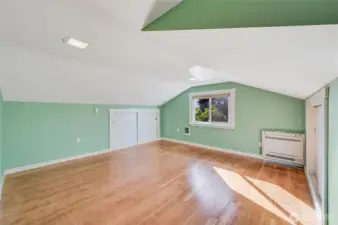 The 4th upstairs bedroom, also has the large closet on the left.