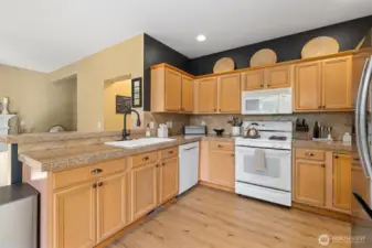 Plenty of counter space and storage