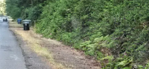 Northwest corner of the property on Westside Hwy (Note small flag in left hand corner of the picture and look at the sign in the right corner where SW 204th Street is the other corner). The lot is 300 feet wide x 300 feet deep (perfect square that is 2.07 acres). Gorgeous fully wooded lot that provides privacy and natural beauty.Southeast corner of the lot (Note 2x6 on the ground. This will be placed with a ground stake painted orange). Southeast corner of. The lot is 300 feet wide x 300 feet deep (perfect square that is 2.07 acres). Gorgeous fully wooded lot that provides privacy and natural beauty. 2nd lot is adjacent to this lot which has had a CAD completed on it.