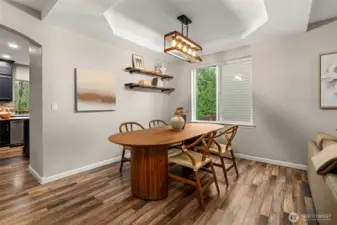 The dining room is ready for all the quiet moments and festive occasions.