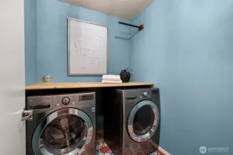 Don't miss this laundry room. It's designed to inspire and fuel your with energy to accomplish all your goals!