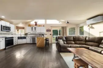 Spacious open concept