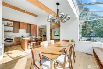 The sellers have completely remodeled these rooms with new floors, low-e coating windows in the Atrium, new lighting, a completely re-built kitchen and they removed a wall from the kitchen to the main living space.
