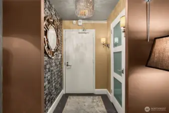 Large entry coat closet on the right side