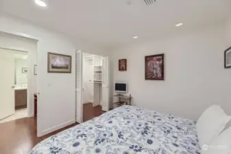 The roomy second bedroom offers a large walk-in closet.