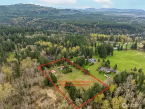 Lines in drone photo are approximate and for illustrative purposes only.