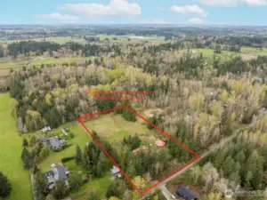 Lines in drone photo are approximate and for illustrative purposes only.