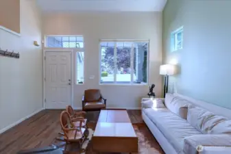 Living room as viewed from the dining room.
