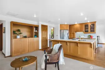Open space with lots of storage.