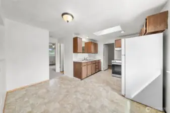 Sizeable dining space.