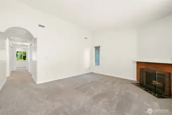 Living room view towards bedrooms